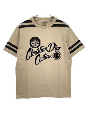 Dior Beige Cotton Print T-Shirt beige